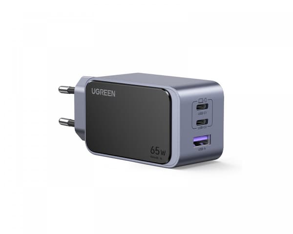 Nexode S 65W 3-port USB Oplader Grå