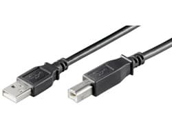 USB2.0 CABLE A-B 3M BLACK M/M/M/M