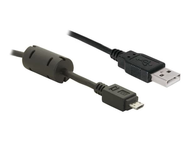 Delock USB 2.0 Cable Type-A male to USB 2.0 Micro-B male 1 m black