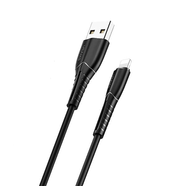 USAMS Cable U35 Lightning 2A Pikalataus 1m musta/musta SJ364USB01 (US-SJ364)