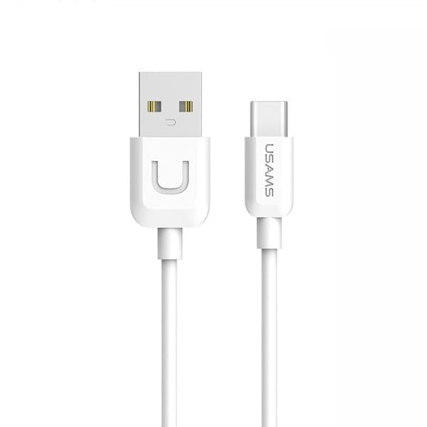 USAMS U-Turn USB-C-kaapeli 1 m valkoinen/valkoinen 2A TCUSBXD02 (US-SJ099)