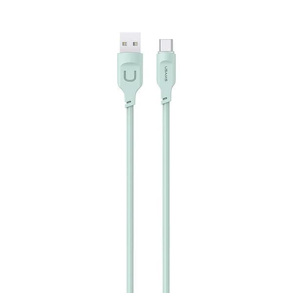 USAMS USB-C-kaapeli 6A 1,2 m:n portin näyttö Pikalataus Lithe-sarjan vihreä/vihreä SJ568USB04 (US-SJ568)