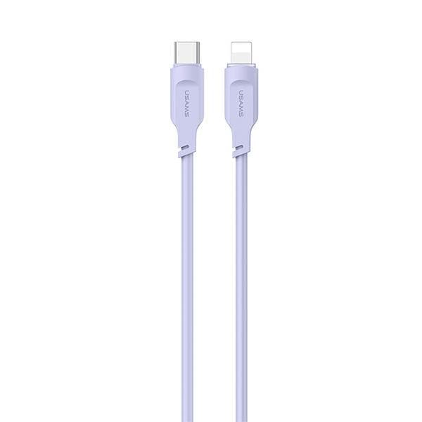 USAMS USB-C-Lightning-kaapeli 20 W 1,2 m PD-pikalataus Lithe-sarjan violetti/violetti SJ566USB03 (US-SJ566)
