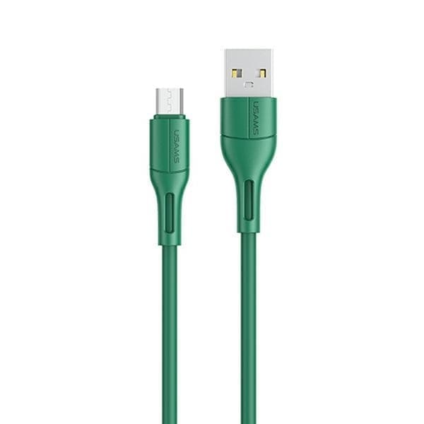 USAMS-kaapeli U68 microUSB 2A pikalataus 1m vihreä/vihreä SJ502USB04 (US-SJ502)