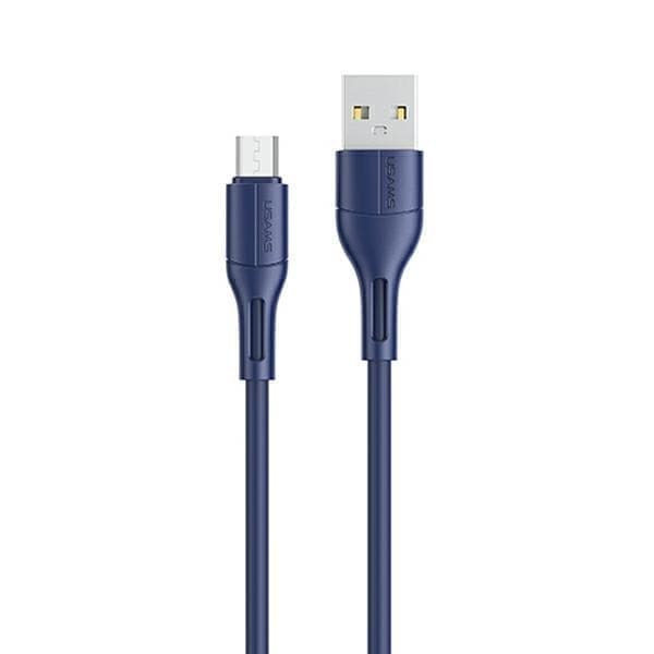 USAMS-kaapeli U68 microUSB 2A pikalataus 1m sininen/sininen SJ502USB03 (US-SJ502)