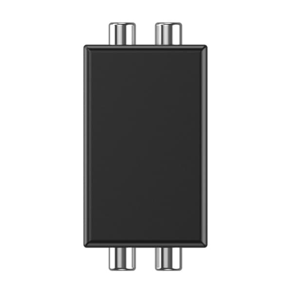Støydempende adapter med RCA-kontakter