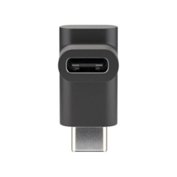 Fuj:tech USB-C 90° -kulma-adapteri, musta