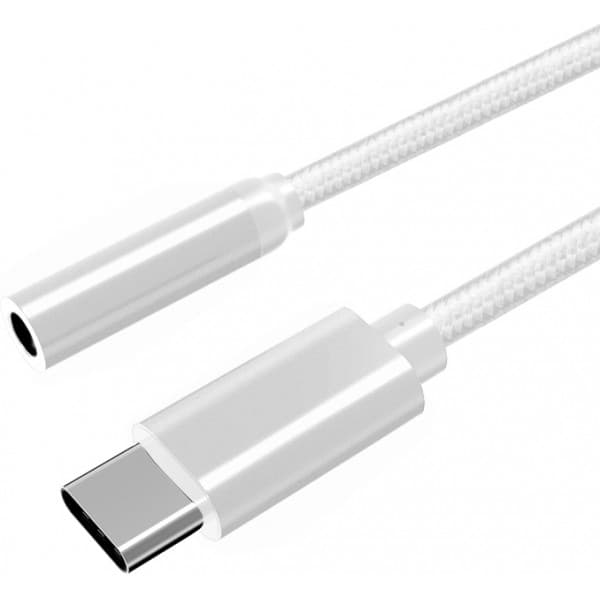 Fuj:tech USB-C - 3.5mm -ljudadapter, vit