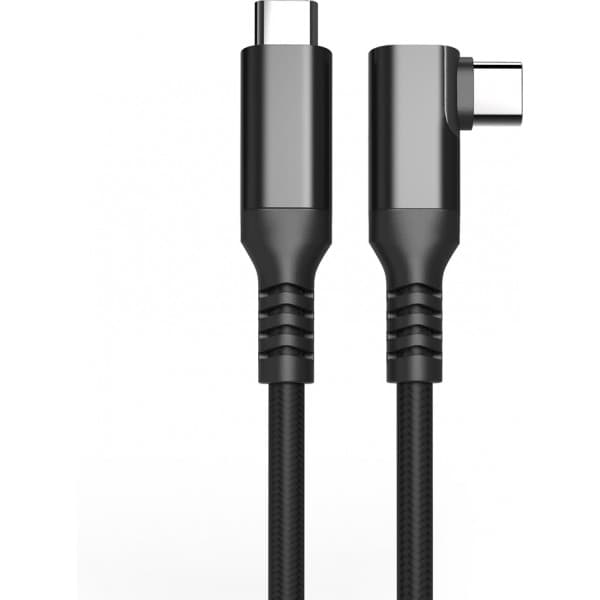 Fuj:tech USB-C 90° - USB-C-kabel, 1 m, svart