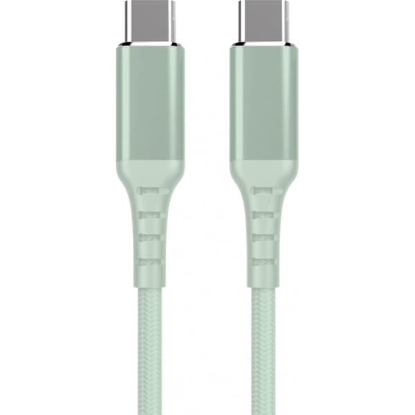 Fuj:tech USB-C - USB-C -kabel, 2m, grön