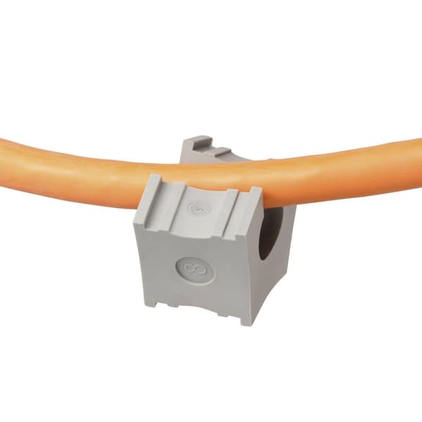 TRU COMPONENTS ELT 4/5 Kabelgenomföring slitsad Kläm-Ø (max.) 5 mm Elastomer Grå 1 st