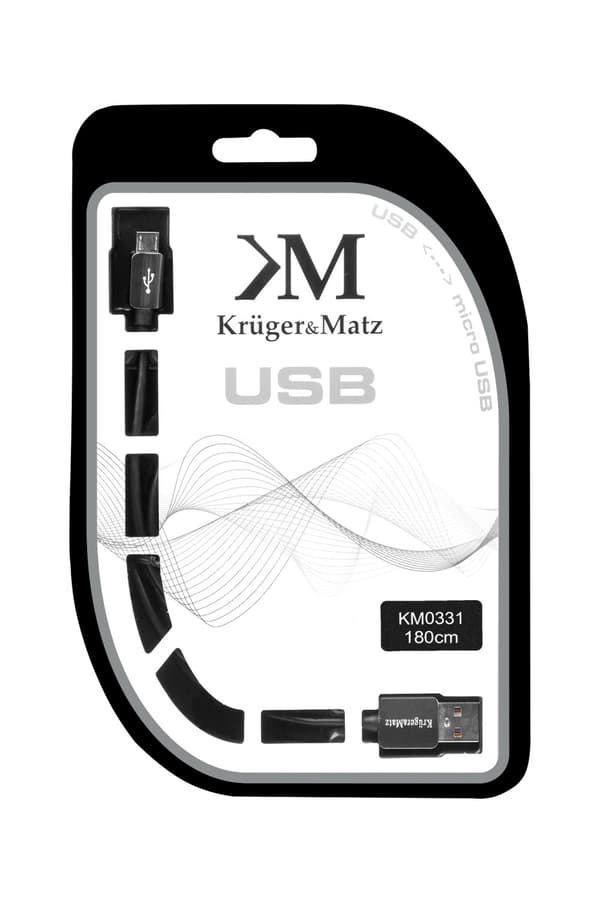 USB - mikro USB-kabel plug-plug 1,8m Kruger&Matz