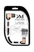 Miniatyrbild 2 av 2: USB-kabel - Typ C Vinkelkontakt 1m 3A Kruger&Matz