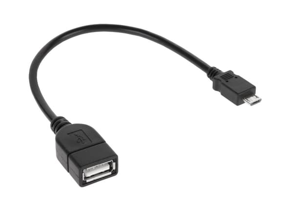USB-kabel A-uttag - mikro-USB-kontakt 20cm