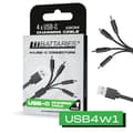 Miniatyrbild 1 av 7: LiiBattaries USB-C 4in1 dedikerad till LITHIUM-ION BATTERIER 19cm Snabb