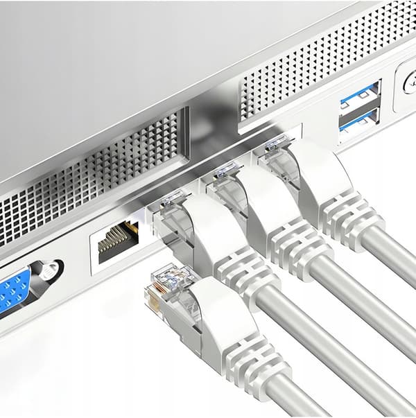 Kaapeli ETHERNET KAAPELI Patchcord U/UTP 5e RJ45 / RJ45 10 m valkoinen INTERNET