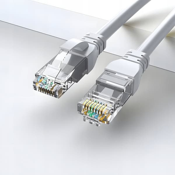 Kabel ETHERNET KABEL Patchledning U/UTP 5e RJ45 / RJ45 10 m hvid INTERNET