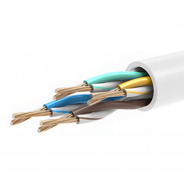 Kabel ETHERNET KABEL Patchkabel U/UTP 5e INTERNET RJ45 / RJ45 20 m vit
