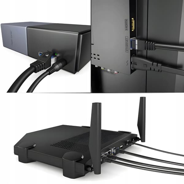 NETVÆRKSKABEL S/FTP CAT6a LAN ETHERNET KABEL INTERNET RJ45 3m 10Gb/s