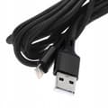 Miniatyrbillede 2 af 3: FORSTÆRKET USB-KABEL LYN IPHONE NYLON 2.4A