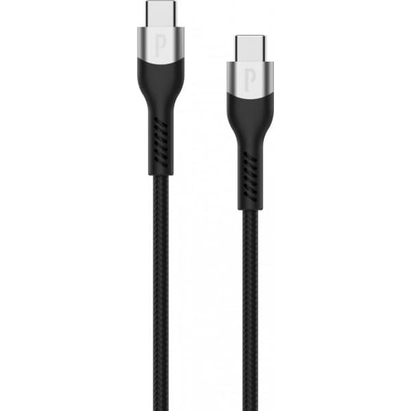 Profinity USB-C - USB-C -latauskaapeli, 2 m, musta