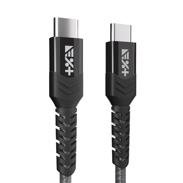 NÄSTA EN Flätad USB-C / USB-C-kabel 1,2 m Space Grey