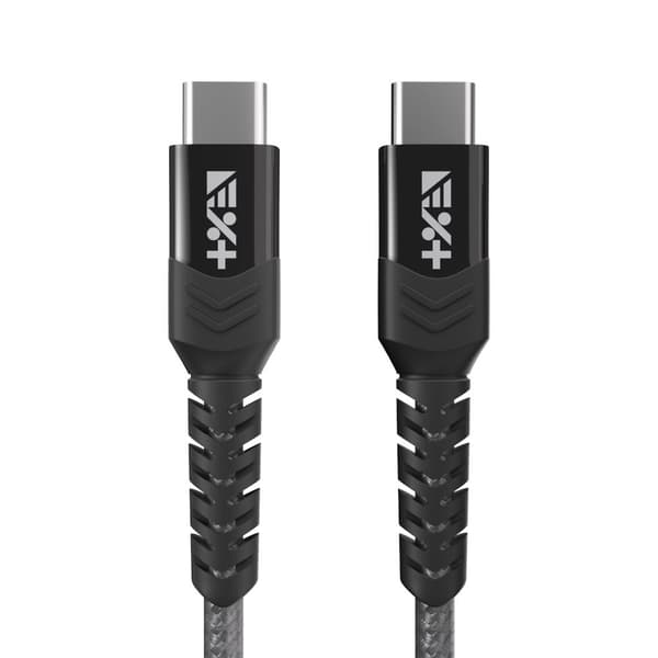 NÄSTA EN Flätad USB-C / USB-C-kabel 1,2 m Space Grey