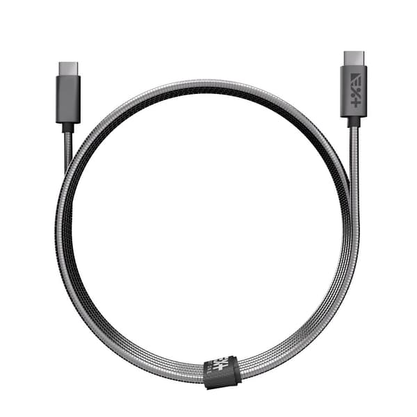 NEXT ONE Metallisk USB-C / USB-C-kabel 1,2 m Space Grey