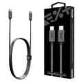 Miniatyrbillede 1 af 7: NEXT ONE Metallisk USB-C / USB-C-kabel 1,2 m Space Grey