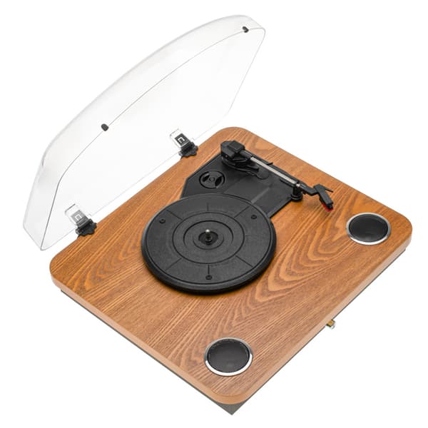 Pladespiller med USB-optagelse, Bluetooth og tre hastigheder