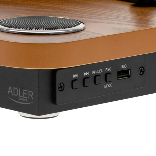 Pladespiller med USB-optagelse, Bluetooth og tre hastigheder
