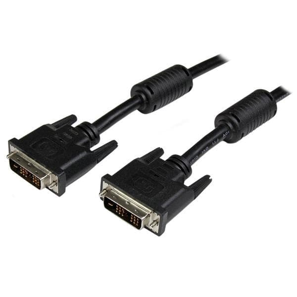 StarTech.com DVI-D Single Link-kabel - M/M - DVI-kabel - Single Link - DVI-D (M) - DVI-D (M) - 5,0 m - Støbt, fingerskruer - Sort (DVIDSMM5M)