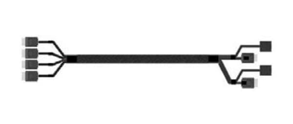 Intel - SATA / SAS-kaapeli - 4i MiniLink SAS (SFF-8611) (M) suoraan 4i MiniLink SAS:iin (SFF-8611) (M) suorakulma - 87,5 cm