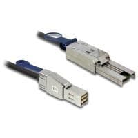 DeLOCK - Ulkoinen SAS-kaapeli - SAS 6Gbit/s - 36-nastainen 4x Mini SAS HD (SFF-8644) (M) - 4x suojattu Mini MultiLane SAS (SFF-8088), 26-nastainen (M)