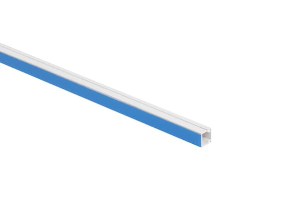 Elinstallationslist med tejpset VIT TLS 20x14 2m (10-pack)