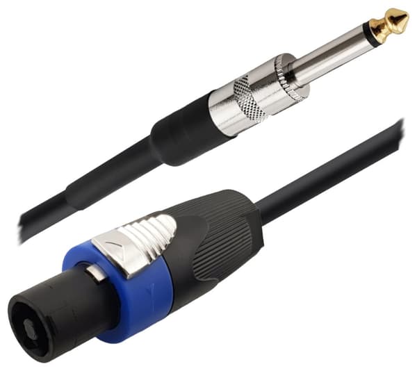Højttalerkabel Speakon Jack 6,3 mm 2x1,5 mm (15 m)