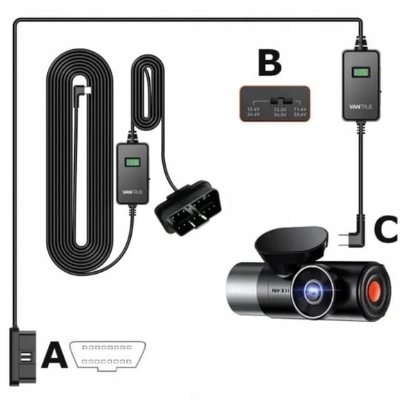 OBD USB-C strömadapter VANTRUE VP04