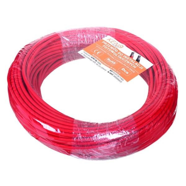 Keno Energy solkabel 4 mm2 röd, 50m