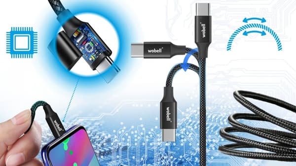 Nylon USB-C/USB-C opladerkabel til Samsung