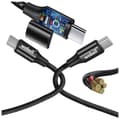 Miniatyrbillede 9 af 11: Nylon USB-C/USB-C opladerkabel til Samsung