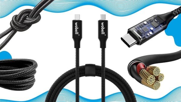Nylon USB-C/USB-C opladerkabel til Samsung