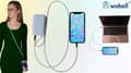Pikkukuva 9 / 9: USB-C-kaapeli USB-C pikalatauslatausnauha puhelimelle pitkä