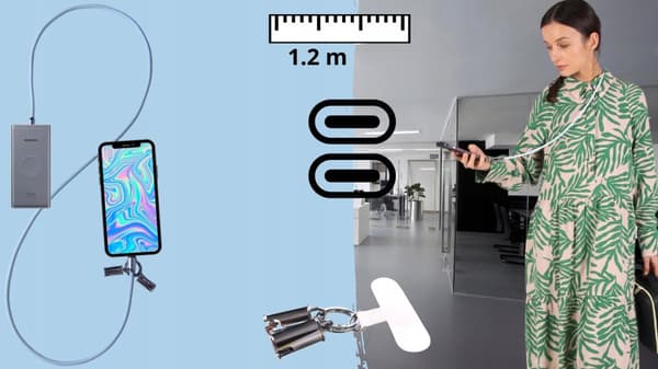 USB-C-kaapeli USB-C pikalatauslatausnauha puhelimelle pitkä