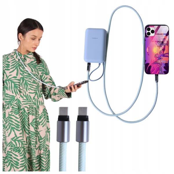 USB-C-kaapeli USB-C pikalatauslatausnauha puhelimelle pitkä