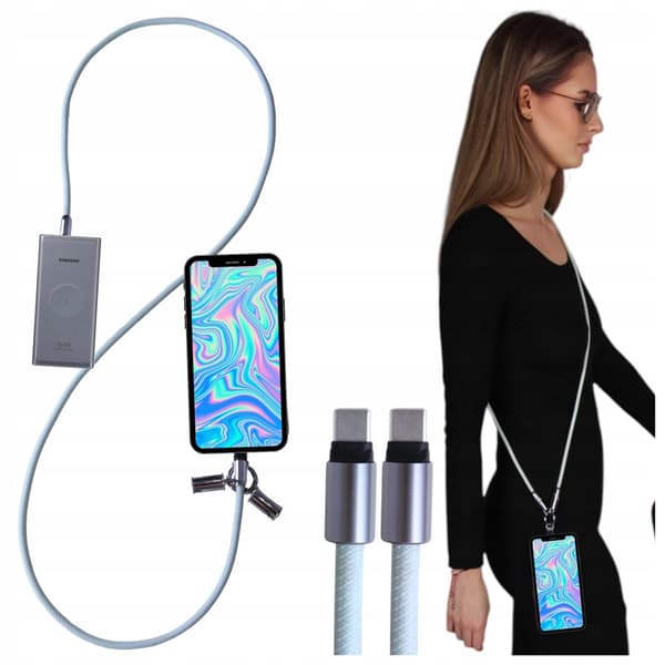 USB-C-kaapeli USB-C pikalatauslatausnauha puhelimelle pitkä