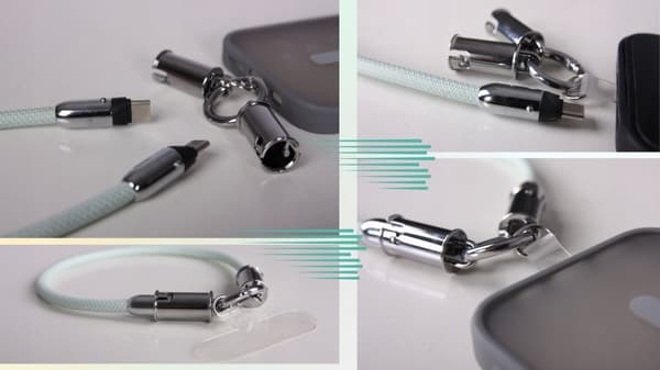 USB C Telefonopladerkabel USB C til iPhone Samsung Kort Hurtig QC
