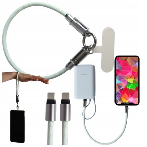 USB C Telefonopladerkabel USB C til iPhone Samsung Kort Hurtig QC