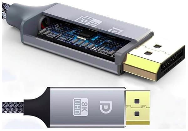 Kabel DisplayPort 1.4 Kabel 8K 60Hz opløsning 4K 144Hz HDR Skærm 3m