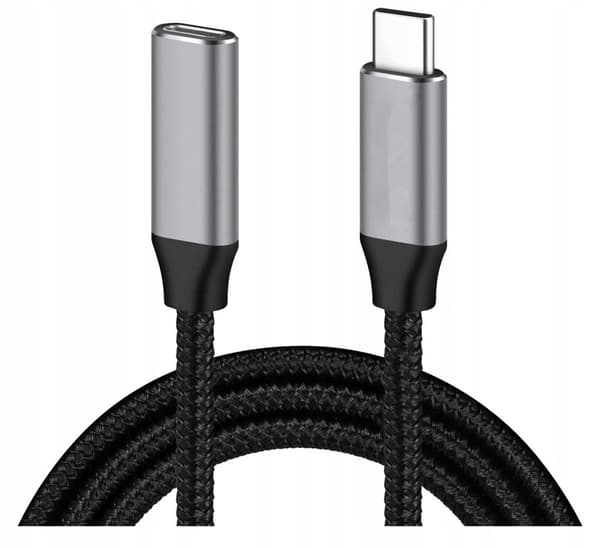 USB-C Thunderbolt 3 förlängningskabel 10 GB 100 W 4K 2 M