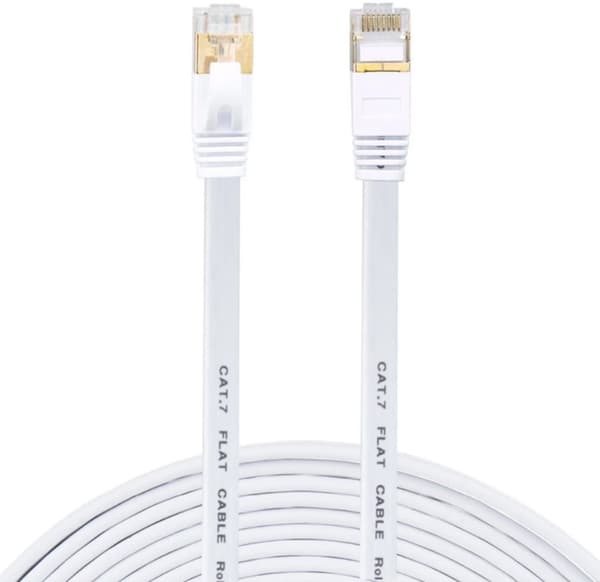 LAN ETHERNET NETVÆRKSKABEL FLAD SFTP CAT7 2m
